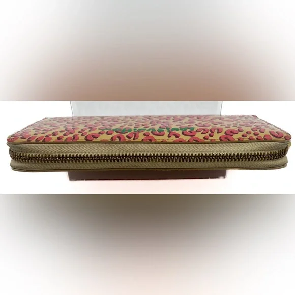 Louis Vuitton Vernis Leopard Zippy Wallet Blanc Corail- limited edition like new - Picture 5 of 6